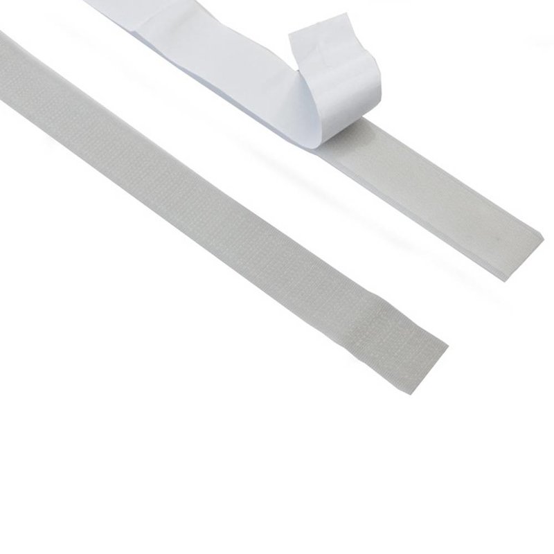 Klittenband 25m x20mm grijs