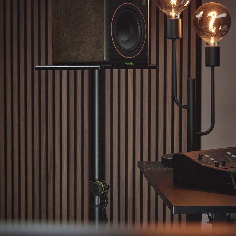 SP 3202 CSB studiomonitor statief met zware vierkante voet