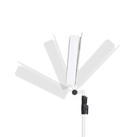 NS 441 W witte lessenaar met draagtas