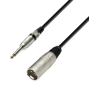 Adam Hall 3 Star MMP 0100 verloopkabel 1x XLR male naar 1x jack mono 1m