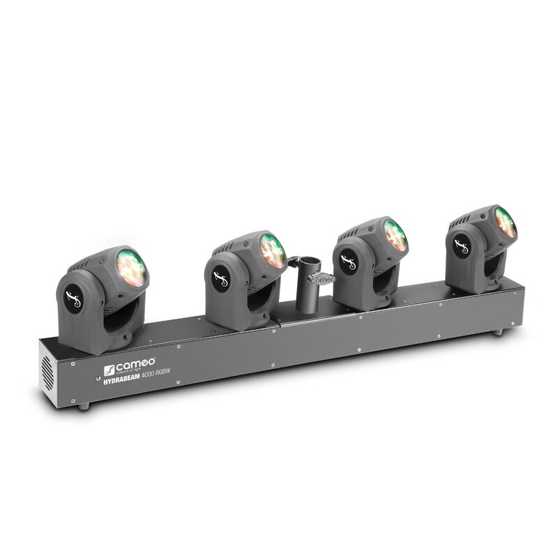 Hydrabeam 4000 4X 32W RGBW Quad LED moving-heads op bar