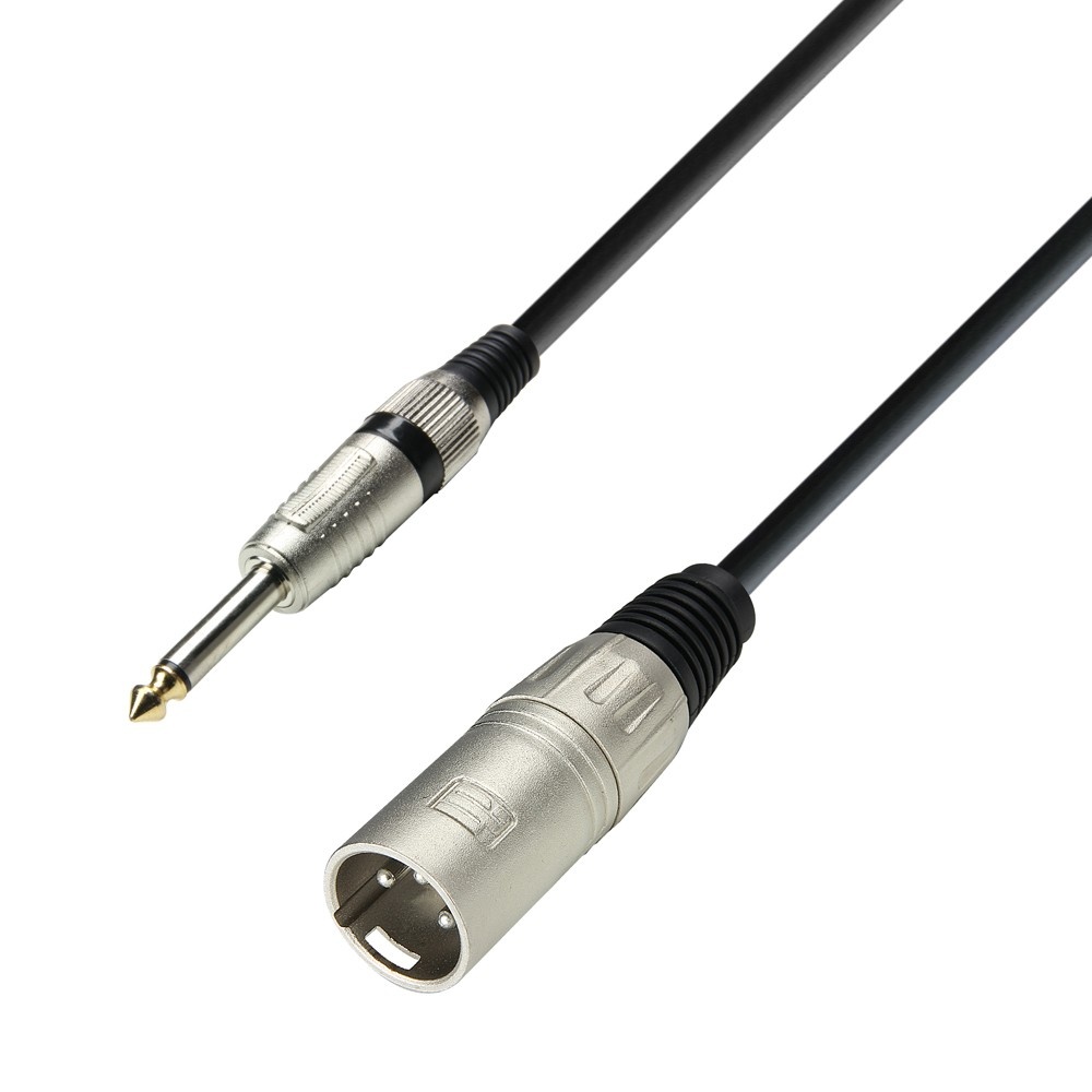 Adam Hall 3 Star MMP 0300 verloopkabel 1x XLR male naar 1x jack mono 3m