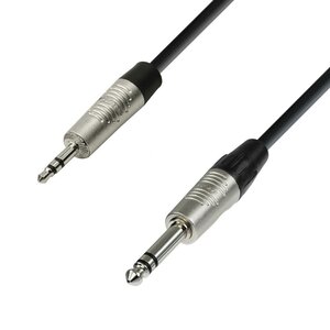 Adam Hall 4 Star BVW 0150 Rean verloopkabel 1x stereo jack naar 1x mini-jack 1,5m