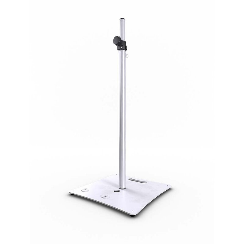 Stick SW wit speakerstatief met vierkante stalen voet