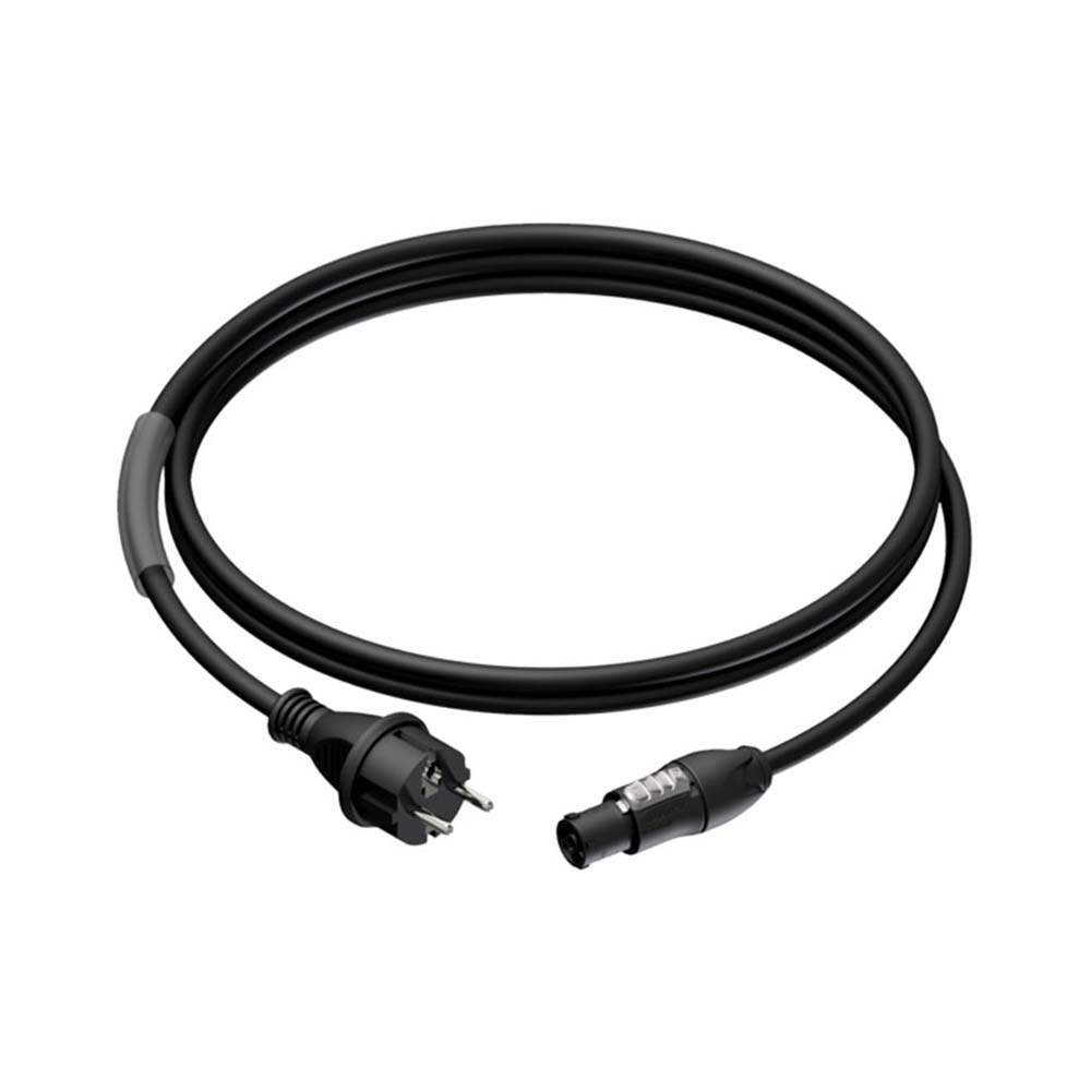 Procab PRP433/1.5 Schuko naar Powercon True1 kabel 1.5 m