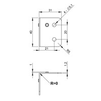 40431 BLK Overzethoek groot zwart