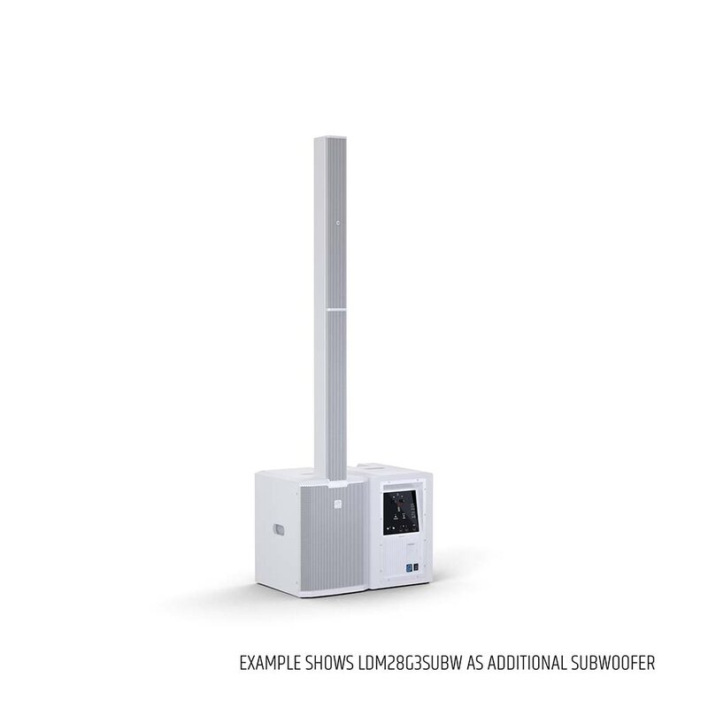 LD Systems MAUI 28 G3 MIXW actief kolom PA systeem met mixer wit MAUI 28 G3 MIXW actief kolom PA systeem met mixer wit