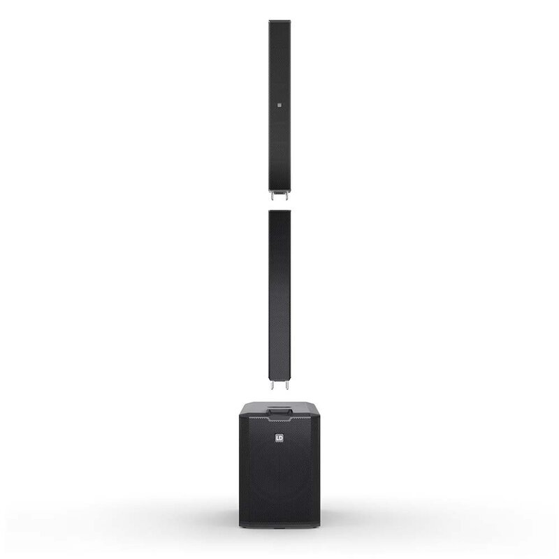 LD Systems MAUI 28 G3 MIX actief kolom PA systeem met mixer zwart MAUI 28 G3 MIX actief kolom PA systeem met mixer zwart