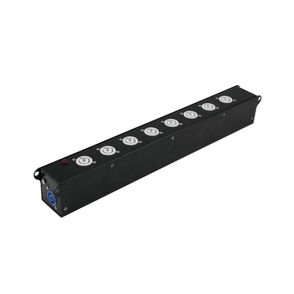 Eurolite SAB-82X 8-weg verdeeldoos met P-con in- en uit afbeelding