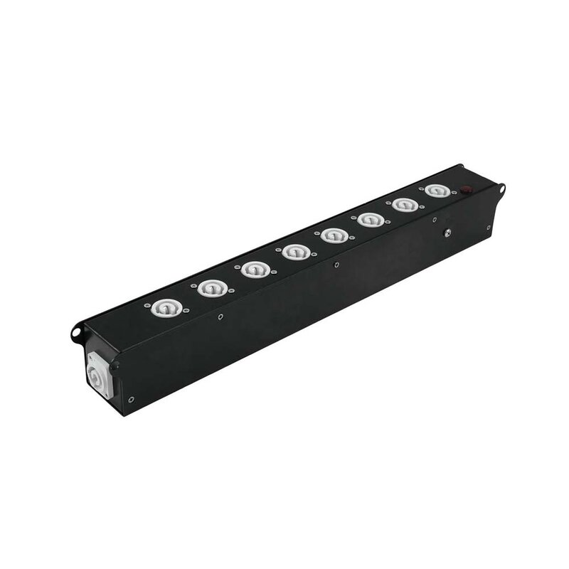 SAB-82X 8-weg verdeeldoos met P-con in- en uit