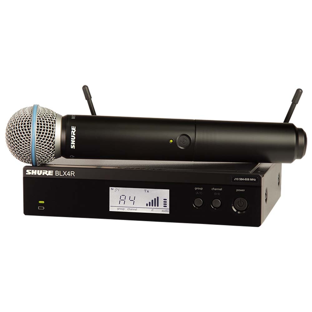 Shure BLX24R-Beta 58A draadloze handheld microfoonsysteem (rackmount) afbeelding