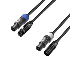 Adam Hall Adam Hall H PCON D 0300 powerCON | 3p XLR | DMX | combi kabel 3m
