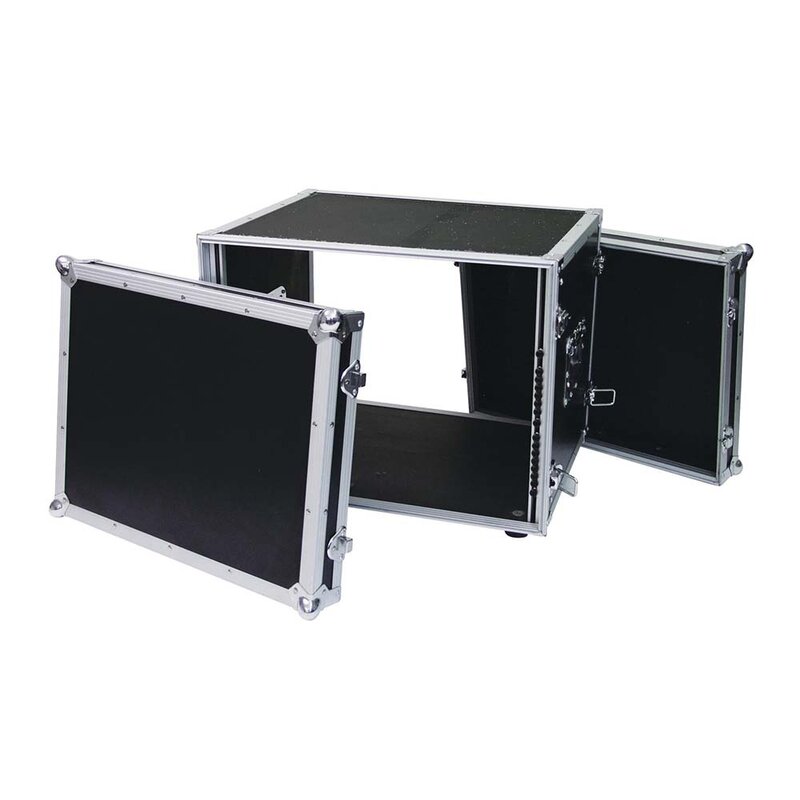 Effect Rack CO DD 19 inch flightcase 8HE 380mm diep