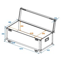 Universal Transport Case 120x40cm met wielen