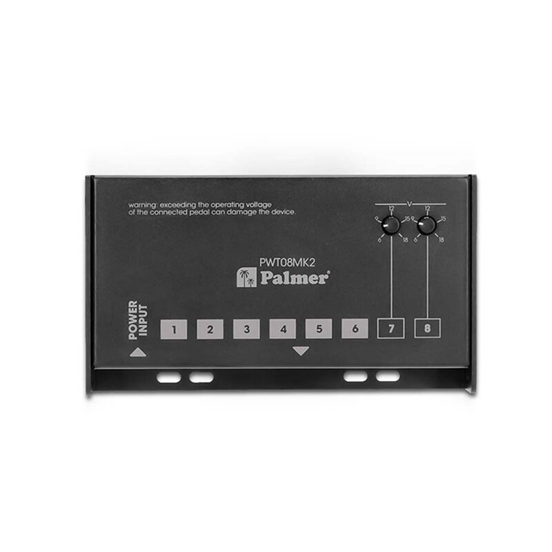 PWT08MK2 universeel effectpedaal voeding met 8 uitgangen