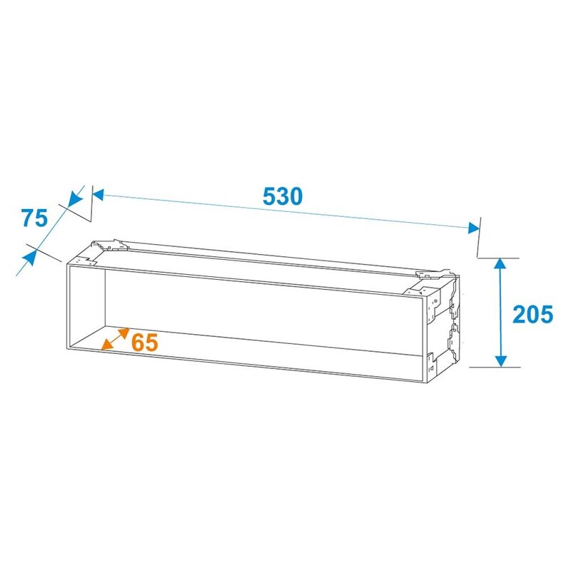 Rack Profi 19 inch flightcase 4HE 250mm diep