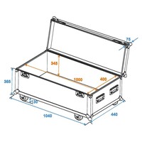 Universal Case Pro 100x40x40cm met wielen
