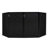 Vonyx Doeken voor opvouwbaar DJ scherm zwart (4 stuks) Doeken voor opvouwbaar DJ scherm zwart (4 stuks)
