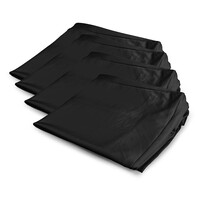 Doeken voor opvouwbaar DJ scherm zwart (4 stuks)