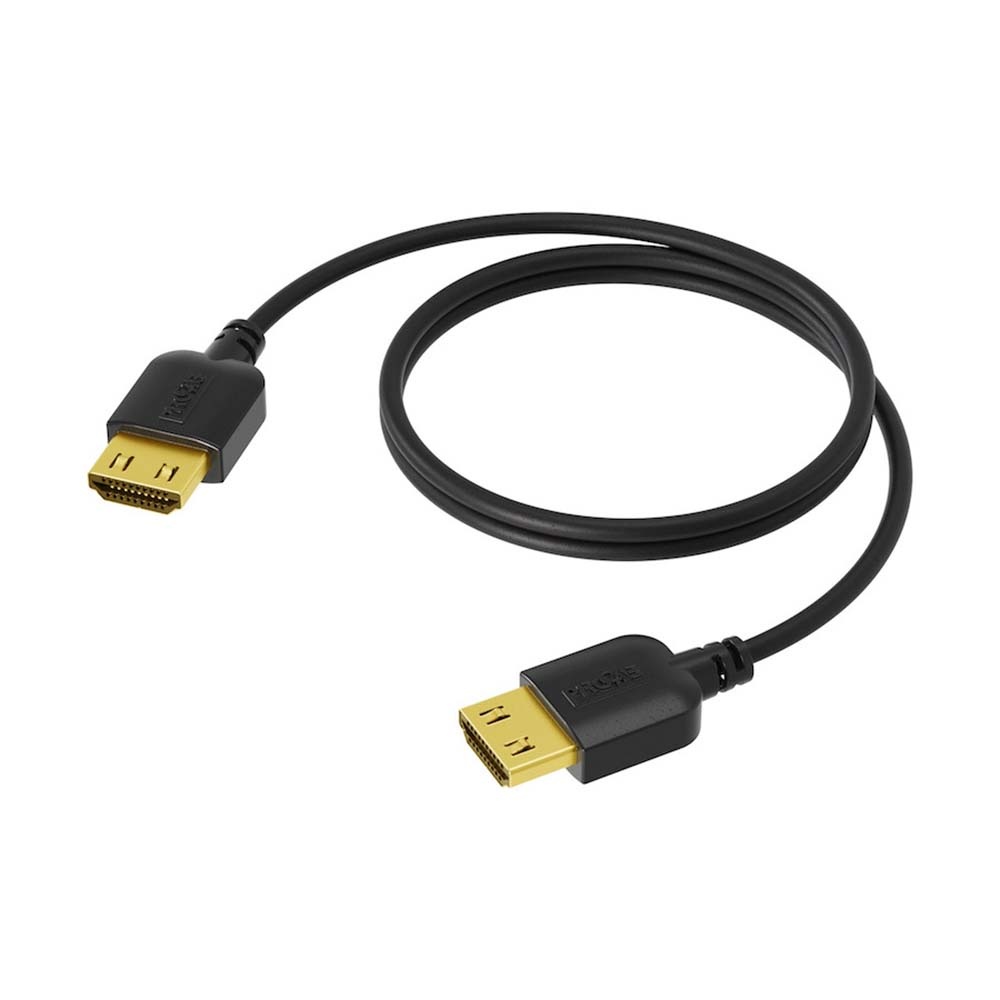 Procab CSV210B/0.5 - Slimline HDMI2.0 kabel 0.5m