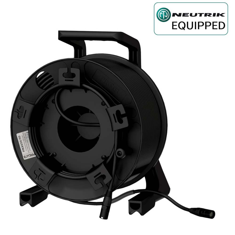 Procab PRX656/90 CAT6A kabel op haspel met Neutrik connector 90m afbeelding