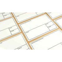 Case labels wit (per stuk)