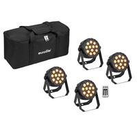 Eurolite Compact spotlight met 12 x 5W 4 in 1 QCL RGB/WW LED's & DMX gestuurd Compact spotlight met 12 x 5W 4 in 1 QCL RGB/WW LED's & DMX gestuurd