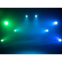 Compact spotlight met 12 x 5W 4 in 1 QCL RGB/WW LED's & DMX gestuurd