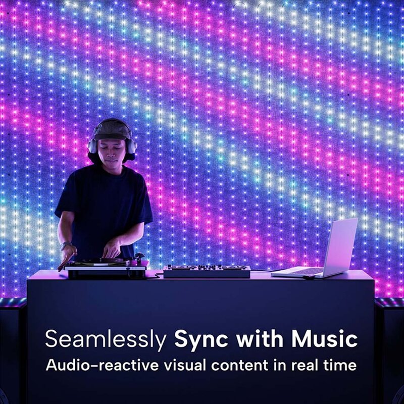 LED Lightwall met besturing via app en aluminium standaard