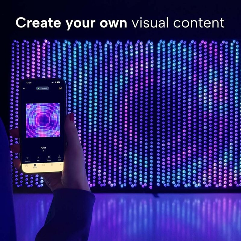 LED Lightwall met besturing via app en aluminium standaard