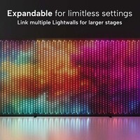 LED Lightwall met besturing via app en aluminium standaard