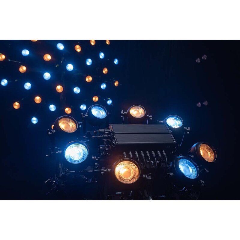 Titan Strobe FLEX FX set met 8x 100W LED strobes + controller