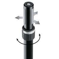 21441 Ring Lock Adapter voor 35mm statiefbuis zwart