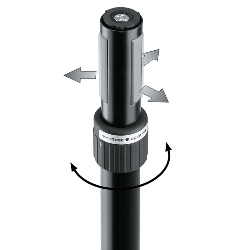21441 Ring Lock Adapter voor 35mm statiefbuis zwart