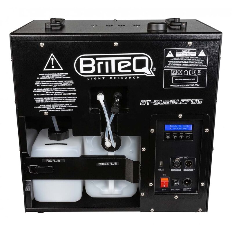 BT-BUBBELFOG rook- en bellenblaasmachine met 11x 8W RGBA LED's 850W