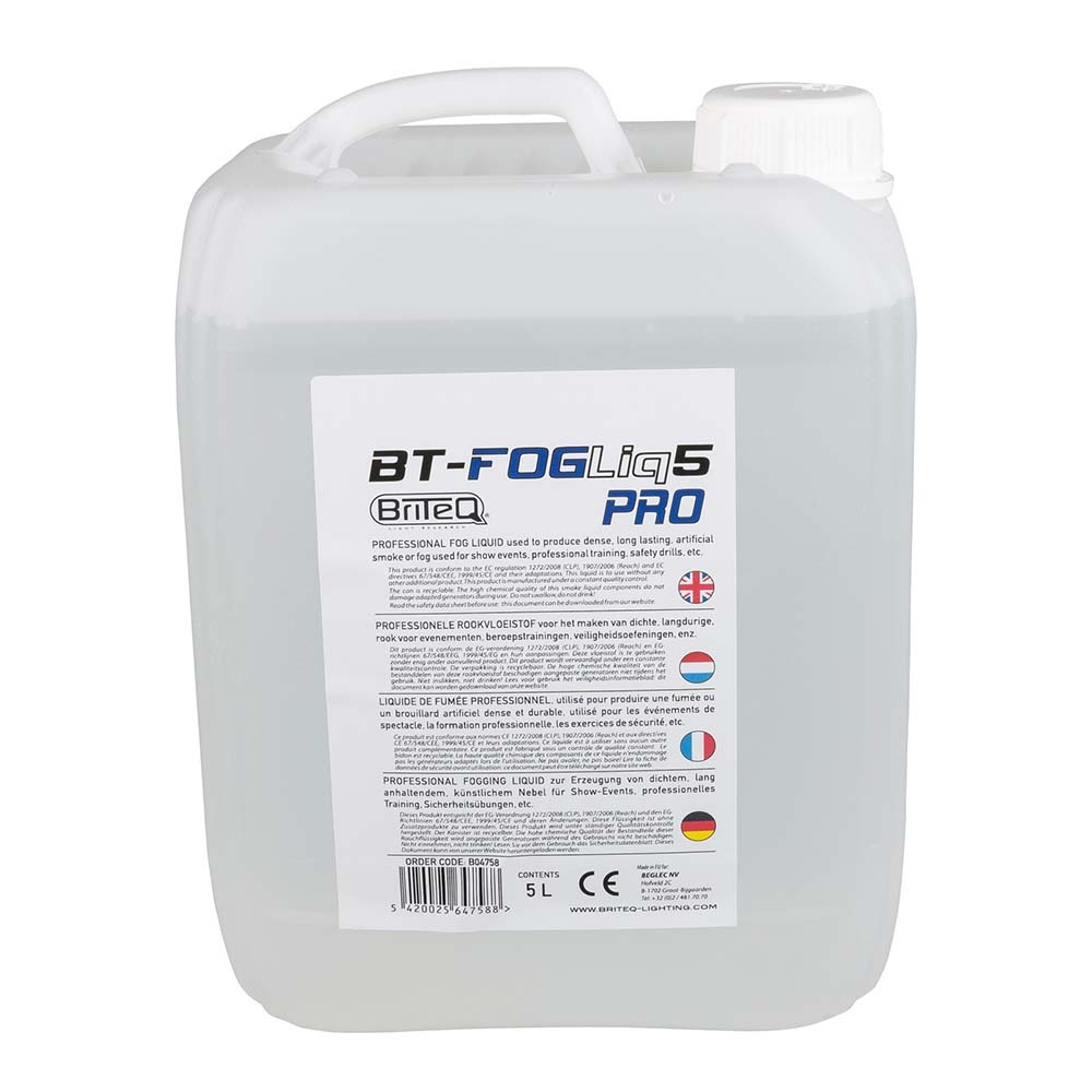 Briteq BT-FOGLIQ5 PRO rookvloeistof 5L