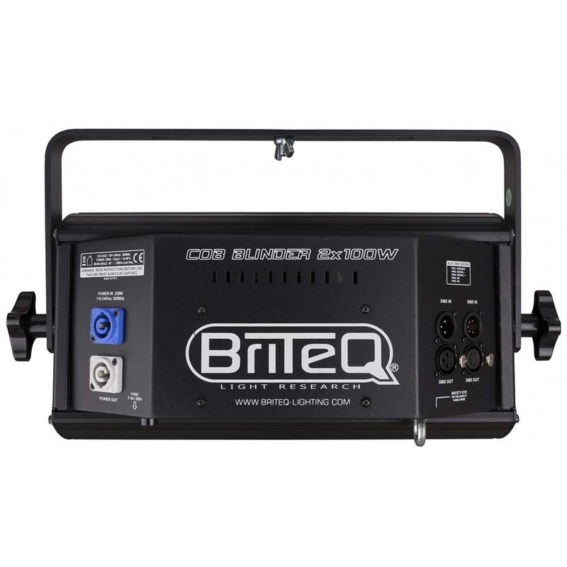 Briteq COB Blinder met 2 witte 100 W LED-projectors COB Blinder met 2 witte 100 W LED-projectors