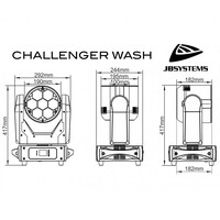 JB Systems Challenger Wash LED moving head Challenger Wash LED moving head