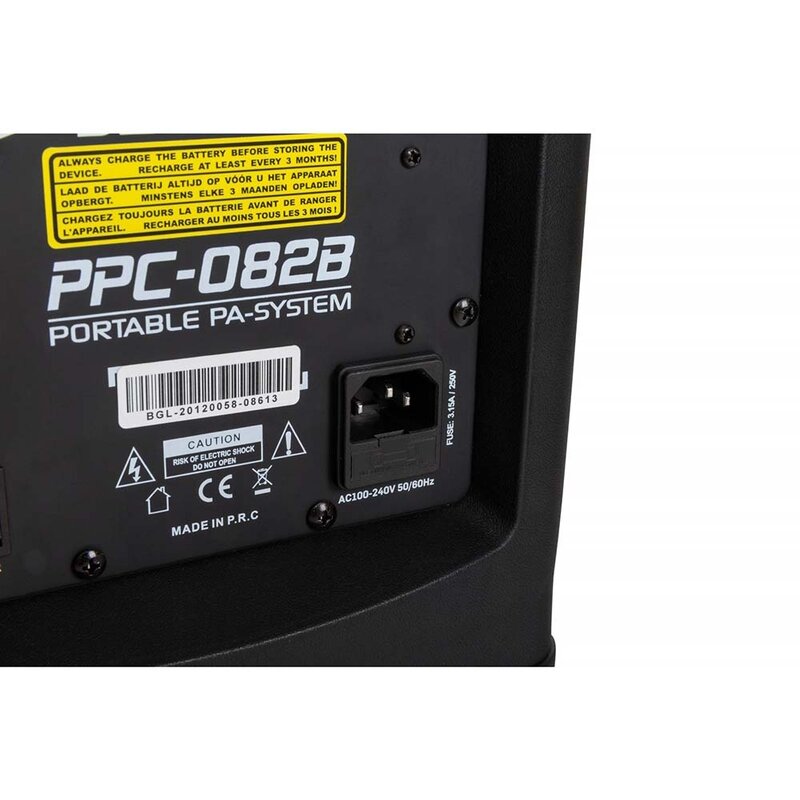 PPC-082B actief PA systeem op accu