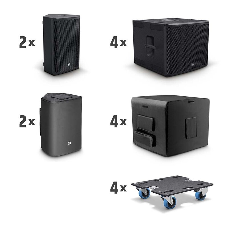 Stinger G3 Impact Set A  2x 15 inch PA speakers + 4x 18 inch subwoofer