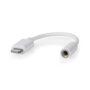 Nedis Apple Lightning 8-pins naar 3,5 mm minijack 10 cm Nedis Apple Lightning 8-pins naar 3,5 mm minijack 10 cm