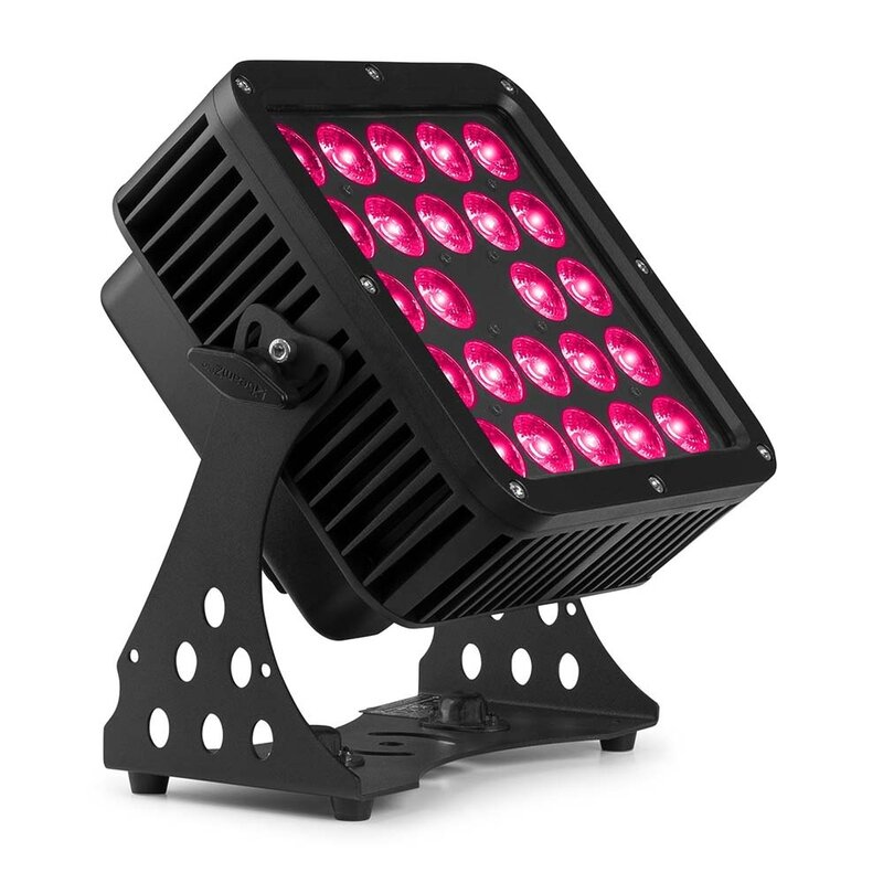 StarColor205 LED flood light voor buiten 24x 10W RGBA IP65 + Beamz StarColor200/205 filter