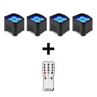BeamZ 4x BBP94W verticale LED par op accu RGBWA+UV WDMX 4x BBP94W verticale LED par op accu RGBWA+UV WDMX