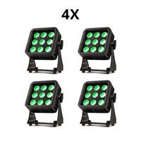 BeamZ 4x StarColor75 LED floodlight voor buiten 9x 8W RGBA IP65 4x StarColor75 LED floodlight voor buiten 9x 8W RGBA IP65