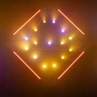 BeamZ 4x Neutron-Dot linkable LED lamp voor buiten 60 W RGB + WW IP65 4x Neutron-Dot linkable LED lamp voor buiten 60 W RGB + WW IP65