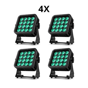 BeamZ 4x StarColor135 LED floodlight voor buiten 16x 8W RGBA IP65 BeamZ 4x StarColor135 LED floodlight voor buiten 16x 8W RGBA IP65
