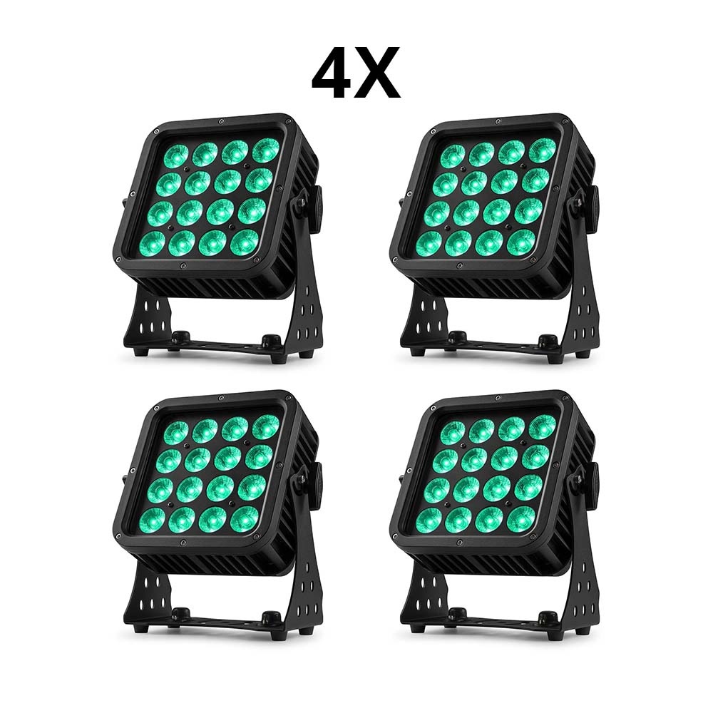 BeamZ 4x StarColor135 LED floodlight voor buiten 16x 8W RGBA IP65 afbeelding
