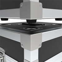 D0650 Schotel voor flightcase met rubberen voetjes