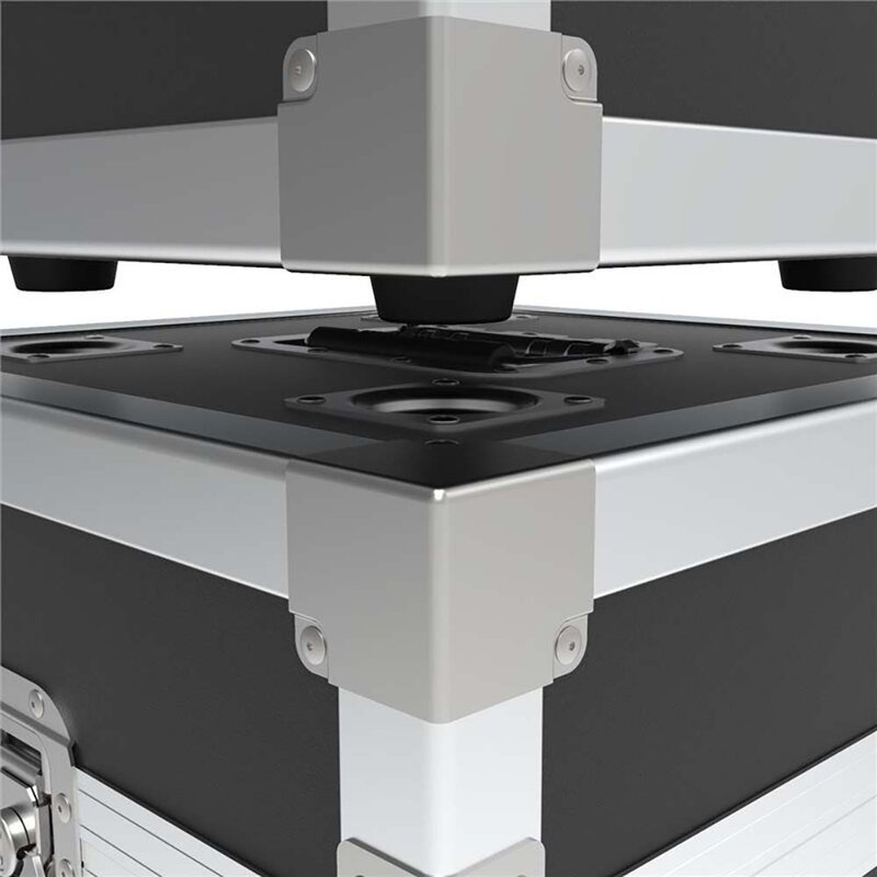 D0650 Schotel voor flightcase met rubberen voetjes