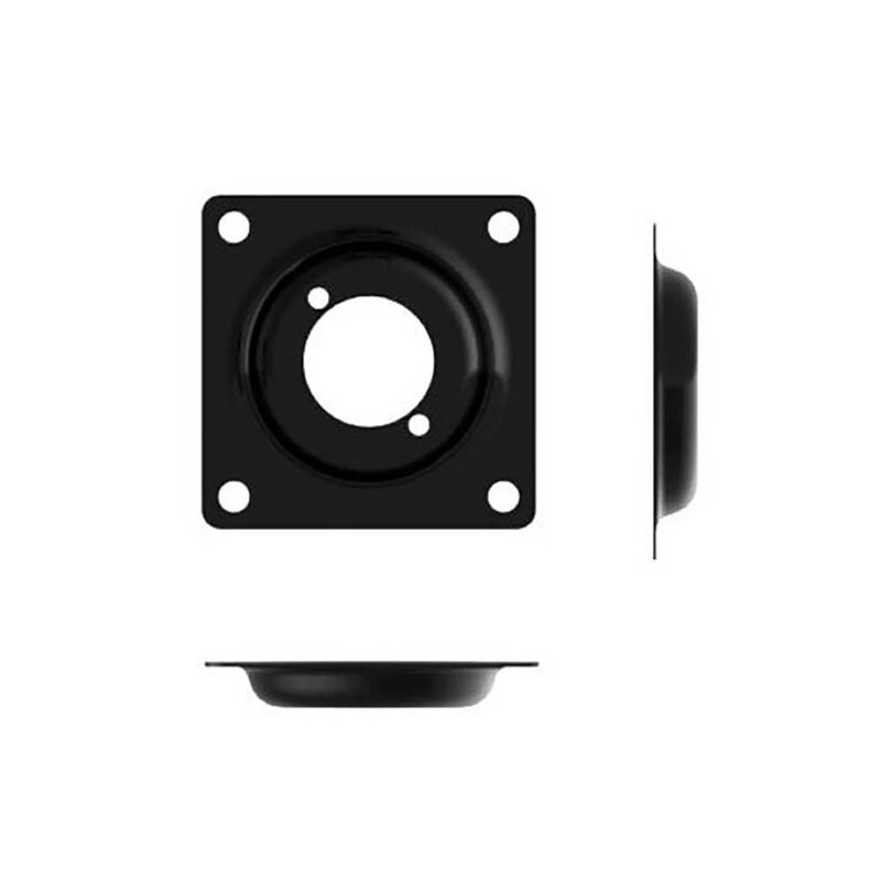 D0651K Inbouwschotel 1x D-size zwart